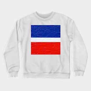 minimalist red, white and blue Crewneck Sweatshirt